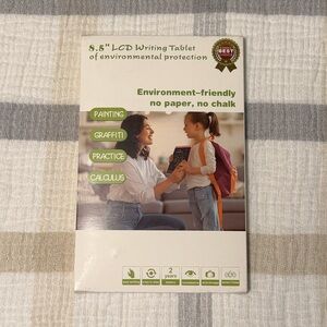 8.5″ LCD Writing Tablet Portable Reusable Drawing & Note Board (Eco-Friendly)